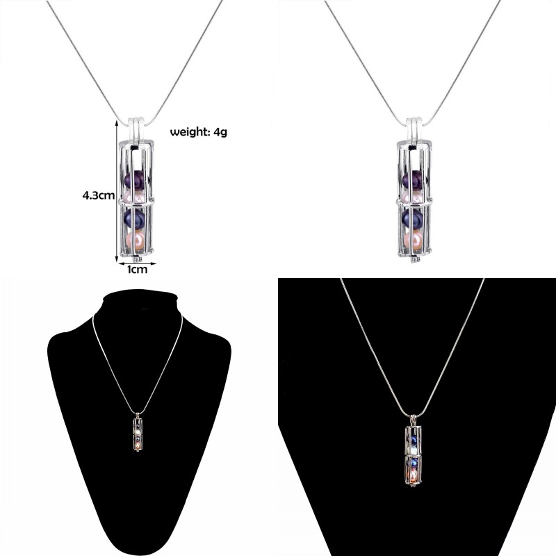 Lockets High quality Pearls cage pendants Silver Plated Open Cylindrical Gem Beads Cages floating Lockets charms DIY Jewelry Making suppliers 90 M2
Lockets High quality Pearls cage pendants Silver Plated Open Cylindrical Gem Beads Cages floating Lockets charms DIY Jewelry Making suppliers 90 M2