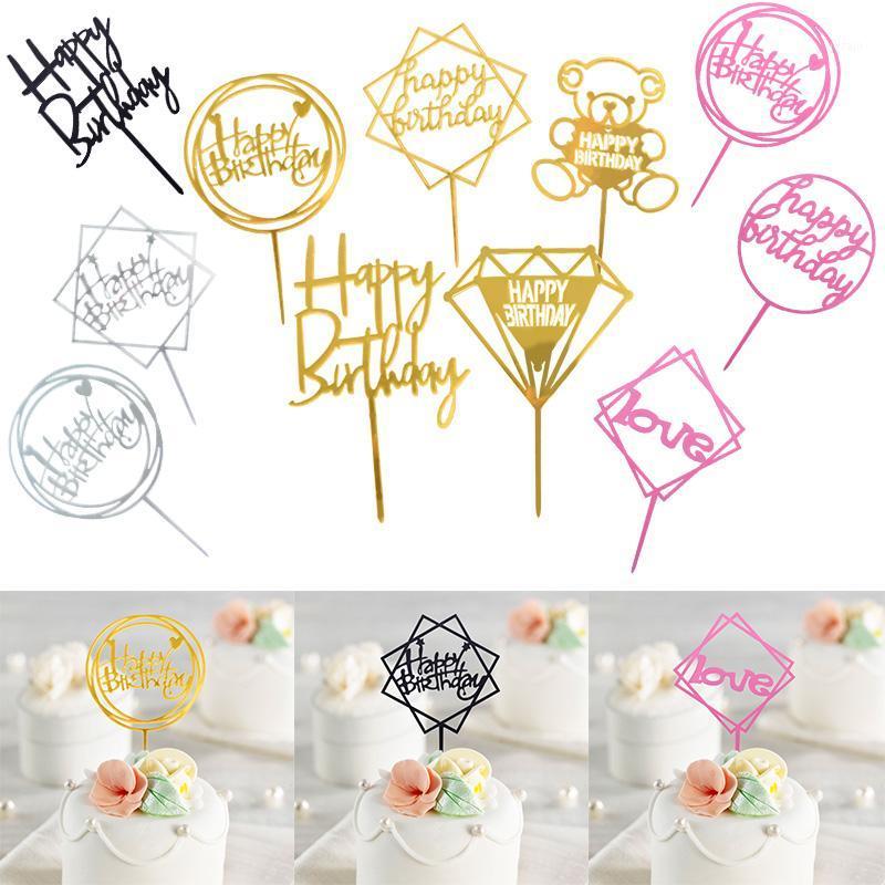 1Pcs Gold Silver Pink Black Happy Birthday Acrylic Cake Topper Baking Supplies Cupcake Wedding Birthday Party Cake Decoration1
1Pcs Gold Silver Pink Black Happy Birthday Acrylic Cake Topper Baking Supplies Cupcake Wedding Birthday Party Cake Decoration1