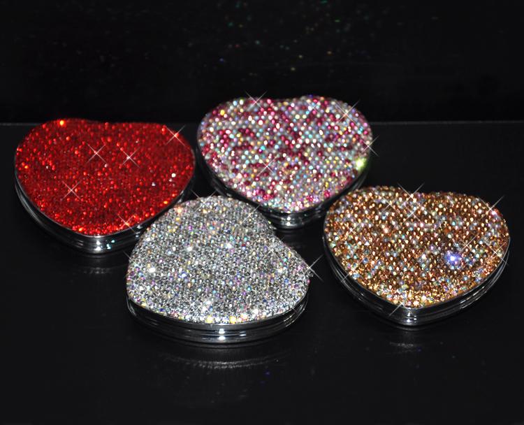 Pocket Cosmetic mirror with crystals Make up mirror portable Compact Makeup Valentine's day gift for her
Pocket Cosmetic mirror with crystals Make up mirror portable Compact Makeup Valentine's day gift for her
