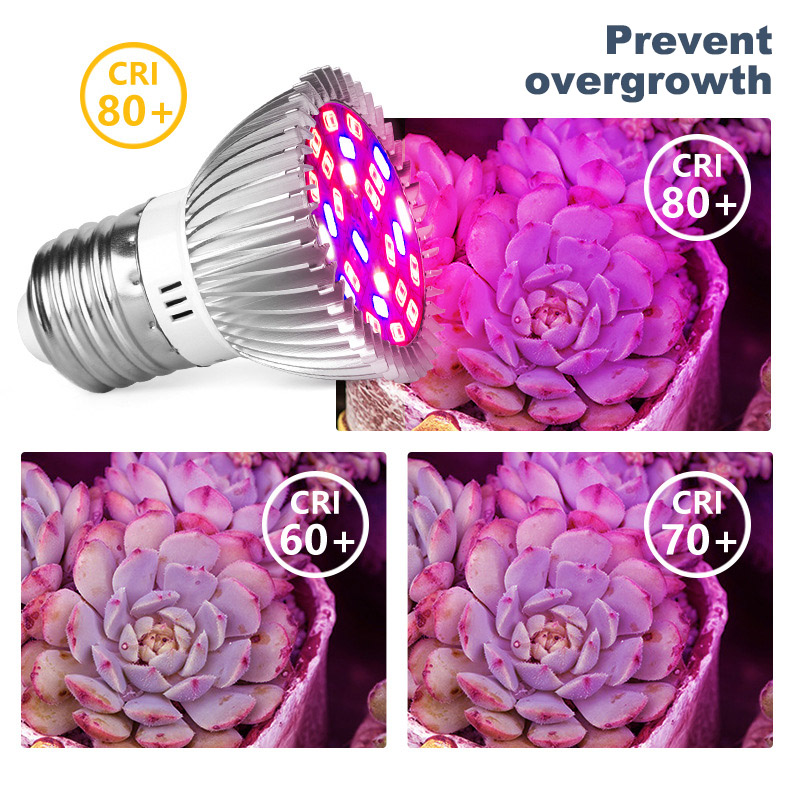 Discount Phyto Lamps Full Spectrum E27 Led Plant Light Grow Lamp E14 Led For Plants 18W 28W Fitolampy Greenhouse Tent Bulbs UV IR