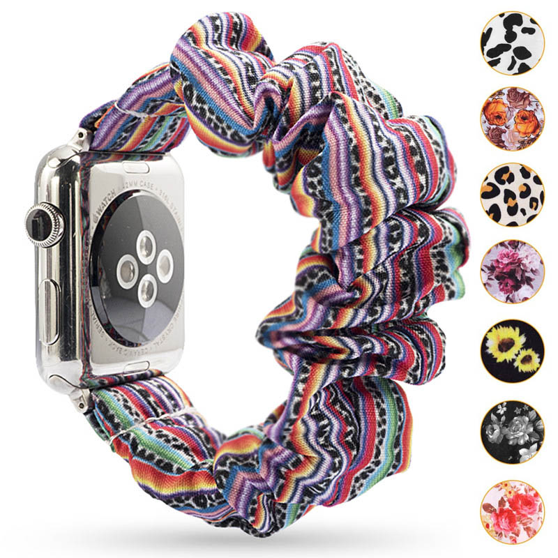 Floral Scrunchie watchband leopard/solid color/ stripe scrunc`hie cloth fashion wrist band 38m 42mm for iwatch 4/3/2/1 33 colors
Floral Scrunchie watchband leopard/solid color/ stripe scrunc`hie cloth fashion wrist band 38m 42mm for iwatch 4/3/2/1 33 colors
