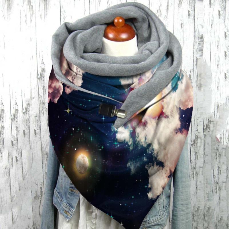 Fashion Scarf Winter Women Butterfly Snowflake Starry Universe Personality Tie Dye Print Button Soft Wrap Warm Scarves Shawls
Fashion Scarf Winter Women Butterfly Snowflake Starry Universe Personality Tie Dye Print Button Soft Wrap Warm Scarves Shawls