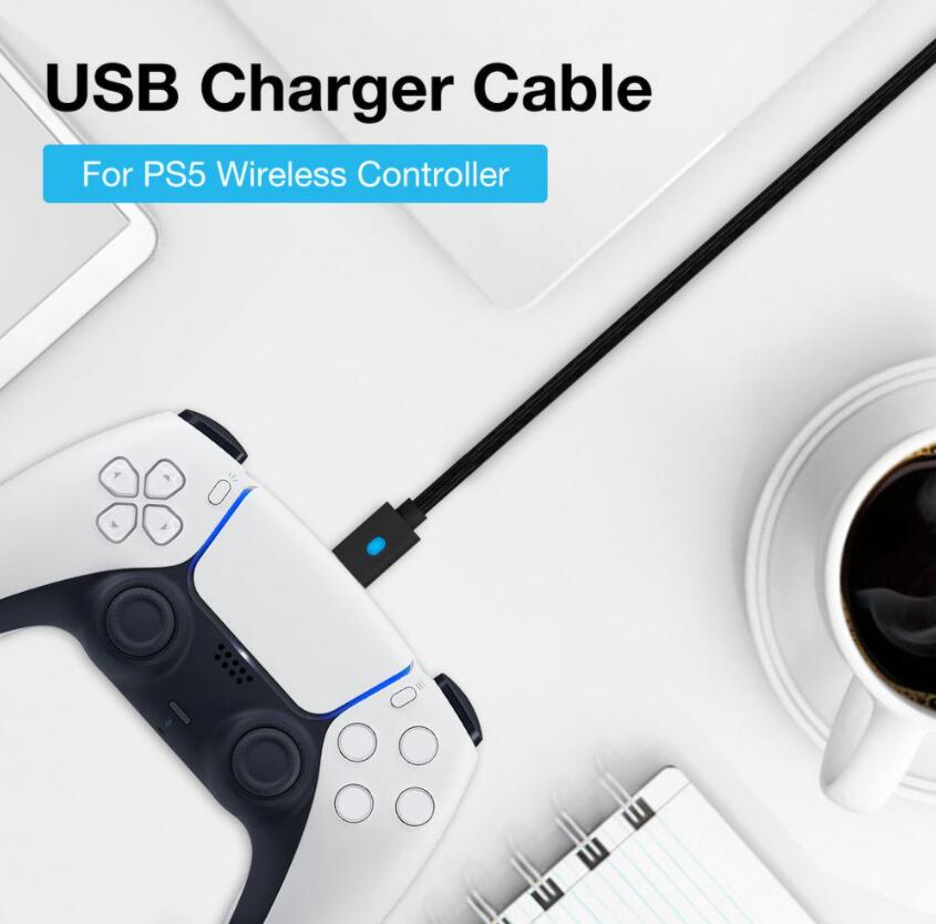 3M Type -C Charger Cable For PS5 Controller Power Charging Cord For Playstation 5 Gampad Joystick Game Accessories with retail box