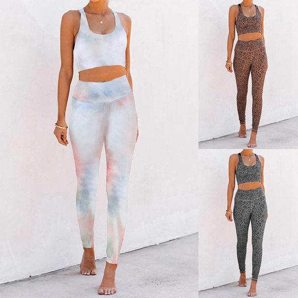 Women High Waist Panther Printed Yoga Set Vest Style Cropped Trousers Breathable Fitness Training Sports Set, Leopard print
Women High Waist Panther Printed Yoga Set Vest Style Cropped Trousers Breathable Fitness Training Sports Set, Leopard print