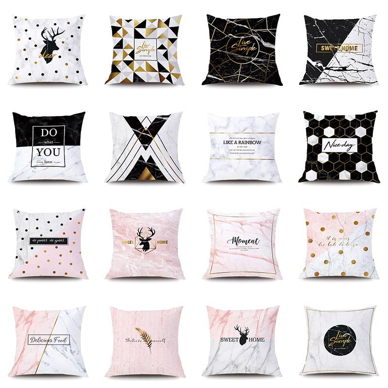 1 pcs Geometric marble pillow case Nordic home decoration pillow pink deer print polyester car cushion, Drd158-3
1 pcs Geometric marble pillow case Nordic home decoration pillow pink deer print polyester car cushion, Drd158-3