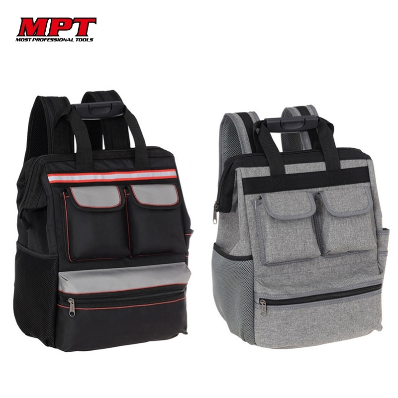 MPT Shoulder Tool Bag Backpack Elevator Repair Belt Hardware Kit Organizer Oxford Cloth Canvas Travel Bags Electrician Work Bag Y200324
MPT Shoulder Tool Bag Backpack Elevator Repair Belt Hardware Kit Organizer Oxford Cloth Canvas Travel Bags Electrician Work Bag Y200324