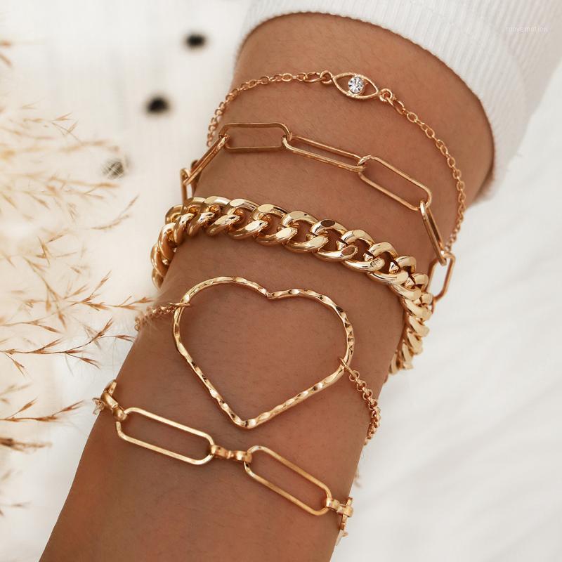 5 Pcs/Set Hollow Heart Geometric Hand Chains Bracelets for Women Gold Color 2020 Fashion Jewelry Rhinestone Bracelet Female New1
5 Pcs/Set Hollow Heart Geometric Hand Chains Bracelets for Women Gold Color 2020 Fashion Jewelry Rhinestone Bracelet Female New1