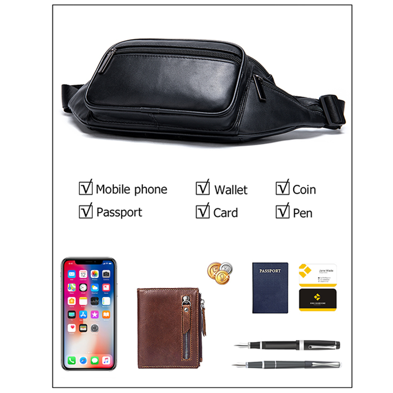 MVA Genuine Leather Belt Bag Women s Waist Bags For Women Fanny Pack Female Waist Pack Belt Waist Bag Woman Phone Bags Bumbag LJ201023