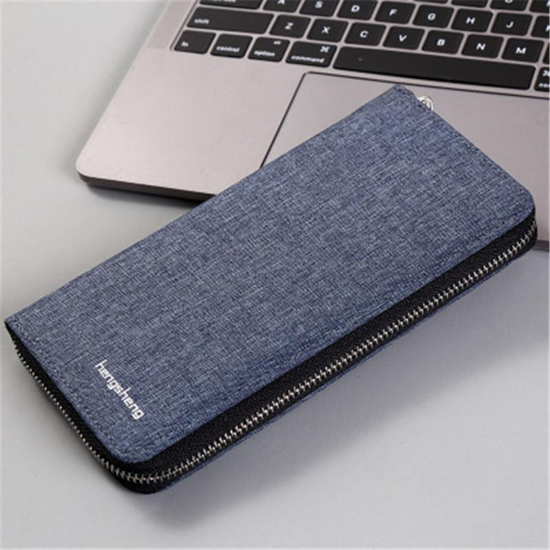 Men's Wallet Clutch Bag Fashion Canvas Zipper Long Wallet Men Billeteras Para Hombre Holder Purse Carteira Masculina, Black
Men's Wallet Clutch Bag Fashion Canvas Zipper Long Wallet Men Billeteras Para Hombre Holder Purse Carteira Masculina, Black