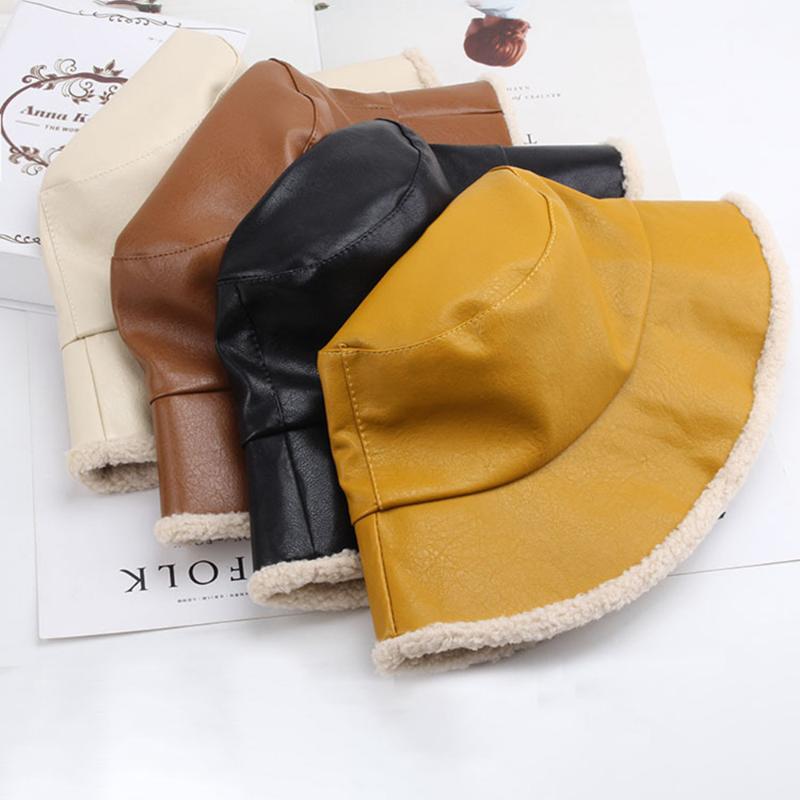 Winter Bucket Hat For Women Unisex PU Velvet Solid Color Fisherman Lady Caps Outfdoor Sunscreen Keep Warm 2021 New Year Fashion, Beige
Winter Bucket Hat For Women Unisex PU Velvet Solid Color Fisherman Lady Caps Outfdoor Sunscreen Keep Warm 2021 New Year Fashion, Beige