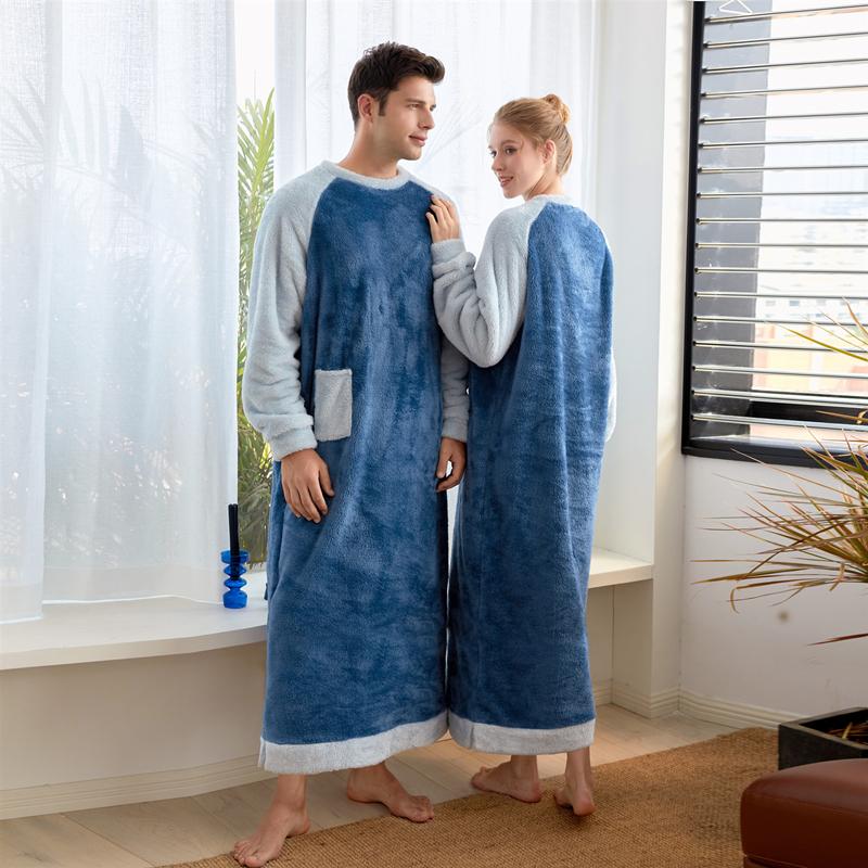 Mens and Womens Warm Fleece Nightgown Long Robes Pajamas Kaftan Winter Long One piece Pajamas Nightdress, Pink for women
Mens and Womens Warm Fleece Nightgown Long Robes Pajamas Kaftan Winter Long One piece Pajamas Nightdress, Pink for women