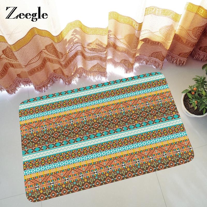 Zeegle Door Mat Non-Slip Floor Carpets Geometric Texture Water Absorption Entrance Door Mat Bathroom Hallway Rugs, Bohemian 13
Zeegle Door Mat Non-Slip Floor Carpets Geometric Texture Water Absorption Entrance Door Mat Bathroom Hallway Rugs, Bohemian 13