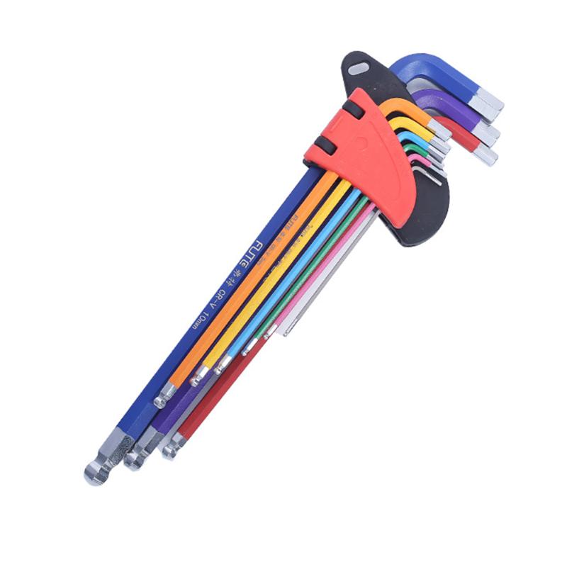 Color Coded Ball-End Hex Allen Key L Wrench Set Torque Long Metric With Sleeve Double End Ball Head Spanner Hand Tools Kit
Color Coded Ball-End Hex Allen Key L Wrench Set Torque Long Metric With Sleeve Double End Ball Head Spanner Hand Tools Kit