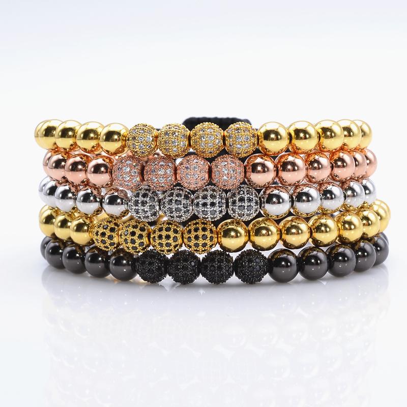 2020 Bracelets & Bangles Braiding Macrame Bracelets Pave Black 6mm CZ Ball Connector Jewelry & 6mm Titanium Steel Men
2020 Bracelets & Bangles Braiding Macrame Bracelets Pave Black 6mm CZ Ball Connector Jewelry & 6mm Titanium Steel Men