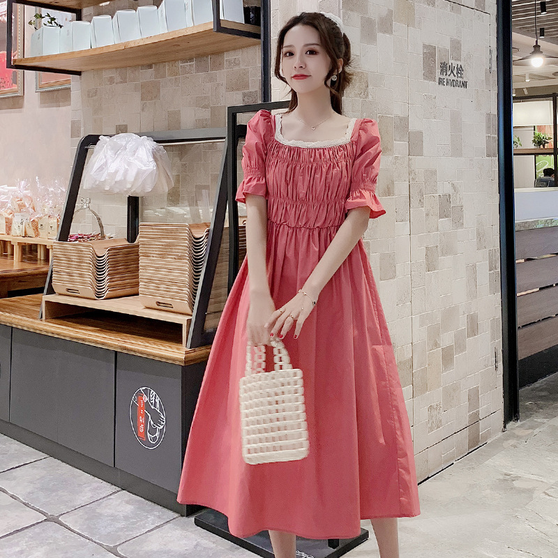 2021 New Summer of women mid hepburn stylish western French style plied big elastic dress NOZ3, Pink
2021 New Summer of women mid hepburn stylish western French style plied big elastic dress NOZ3, Pink