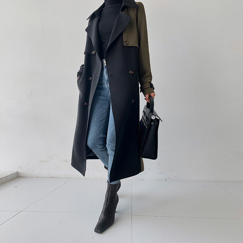 2021 New Autumn Trench Female Double Breasted Long Woman' Thin Fashion Coat Jacket O63P, Army green.
2021 New Autumn Trench Female Double Breasted Long Woman' Thin Fashion Coat Jacket O63P, Army green.