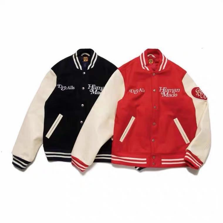 the Right Version of Nigo Human Made Girls Don't Cry Love Leather Sleeve Baseball Men's and Women's Cotton Padded JacketYJY, Black;brown
the Right Version of Nigo Human Made Girls Don't Cry Love Leather Sleeve Baseball Men's and Women's Cotton Padded JacketYJY, Black;brown