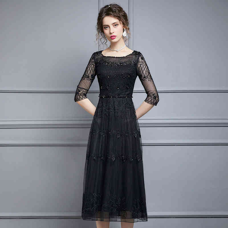 Casual Dresses French dress autumn summer style temperament high-grade Embroidered Beaded long skirt host YHAD, Red
Casual Dresses French dress autumn summer style temperament high-grade Embroidered Beaded long skirt host YHAD, Red