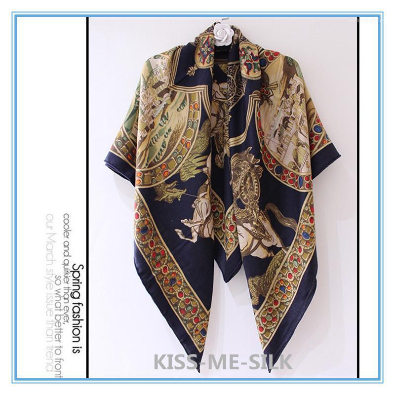 Scarves KISS-ME-SILK Fantasy Castle Silk And Cashmere Square Scarf Shawl For Girl Lady Women140*140cm/200g 
Scarves KISS-ME-SILK Fantasy Castle Silk And Cashmere Square Scarf Shawl For Girl Lady Women140*140cm/200g