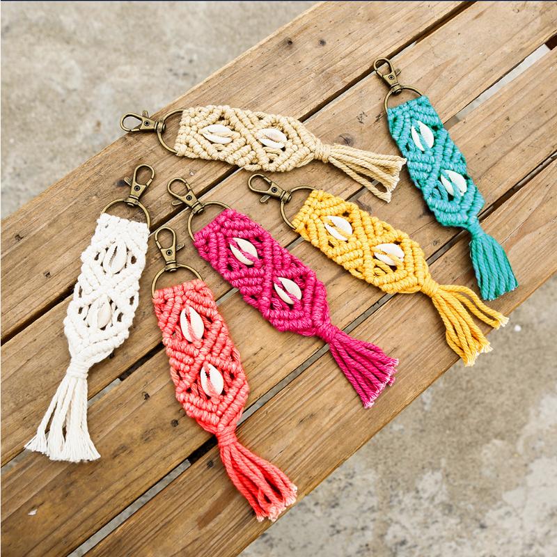 Keychains 9 Color Tassel Shell Keychain Valentines Day Bag Charm Boho Handmade Macrame Key Chain For Women Gift Friends
Keychains 9 Color Tassel Shell Keychain Valentines Day Bag Charm Boho Handmade Macrame Key Chain For Women Gift Friends