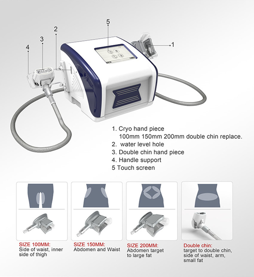 

Professional fda approval 4 cryo handles cryolipolysis slimming beauty machine cool cryo machine with double chin