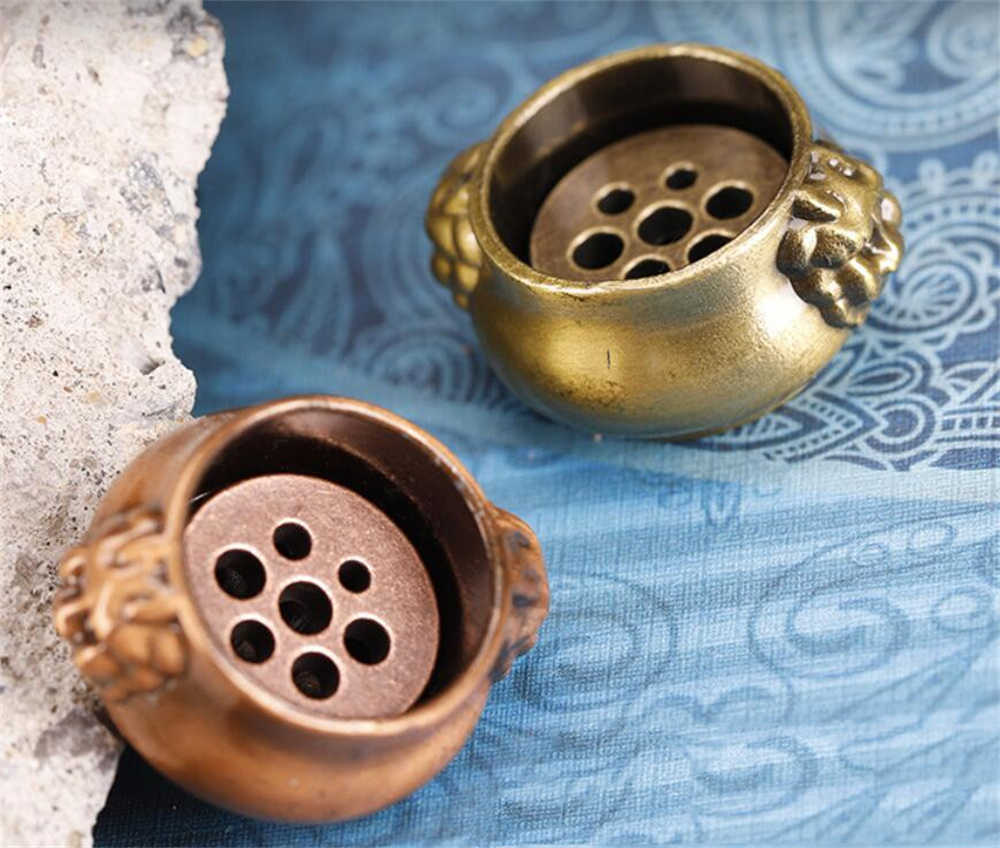 Fragrance Lamps Incense Holder Coil Incenses Burner Stick Alloy Cone Ash Catcher stove for Indoor Outdoor Use XB13763329