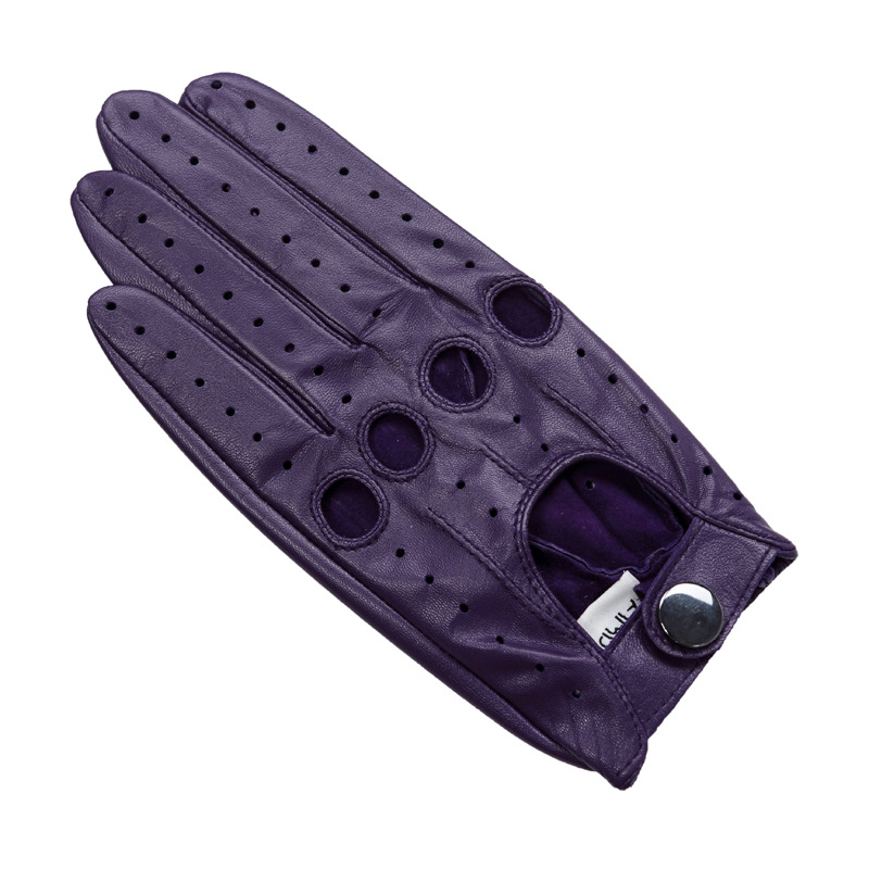 Fashion Breathable Women Leather Gloves Spring Driving Gloves Full Finger Non Slip Mitten Female Real