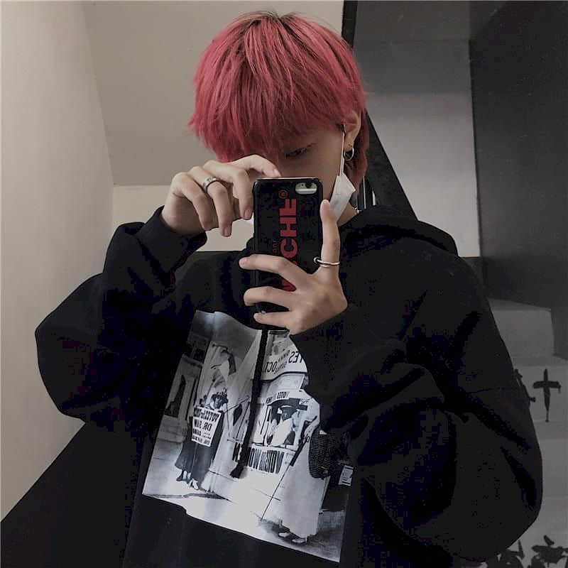 harajuku hoodies couple clothes gothic tops women comic print loose plus fleece hooded sweatshirt jackets streewear pullover 201020