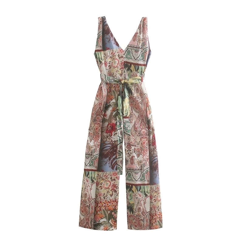 Fashion Floral V neck Jumpsuits Pants Summer Sleeveless High Waist Slim One Piece For Ladies Streetwear Rompers 210525, Khaki
Fashion Floral V neck Jumpsuits Pants Summer Sleeveless High Waist Slim One Piece For Ladies Streetwear Rompers 210525, Khaki