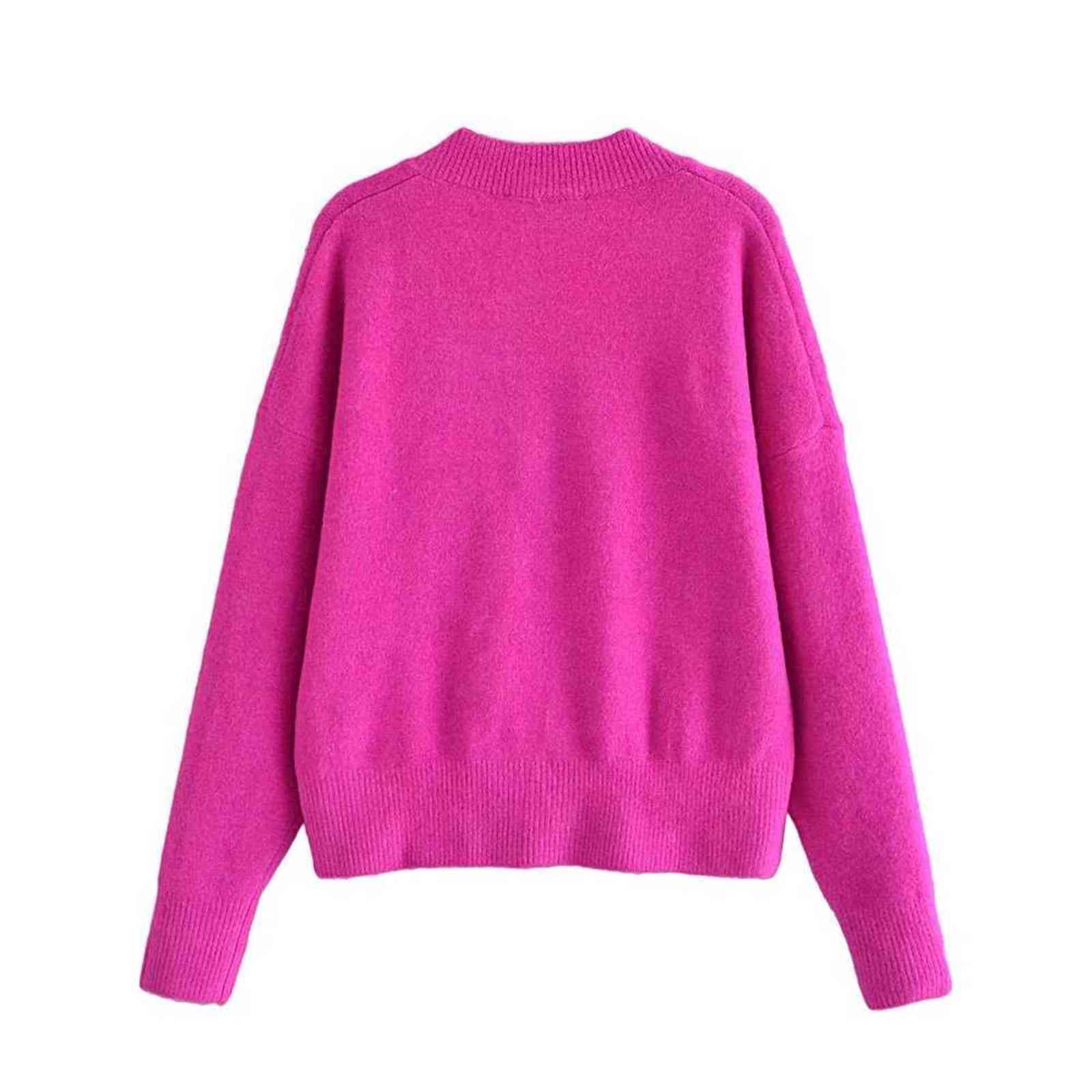 Willshela Women Fashion Knit Sweater Top Long sleeves V-Neck Soft Knitwear Casual Knitted sweaters Pullover Woman Tops 211123wtt