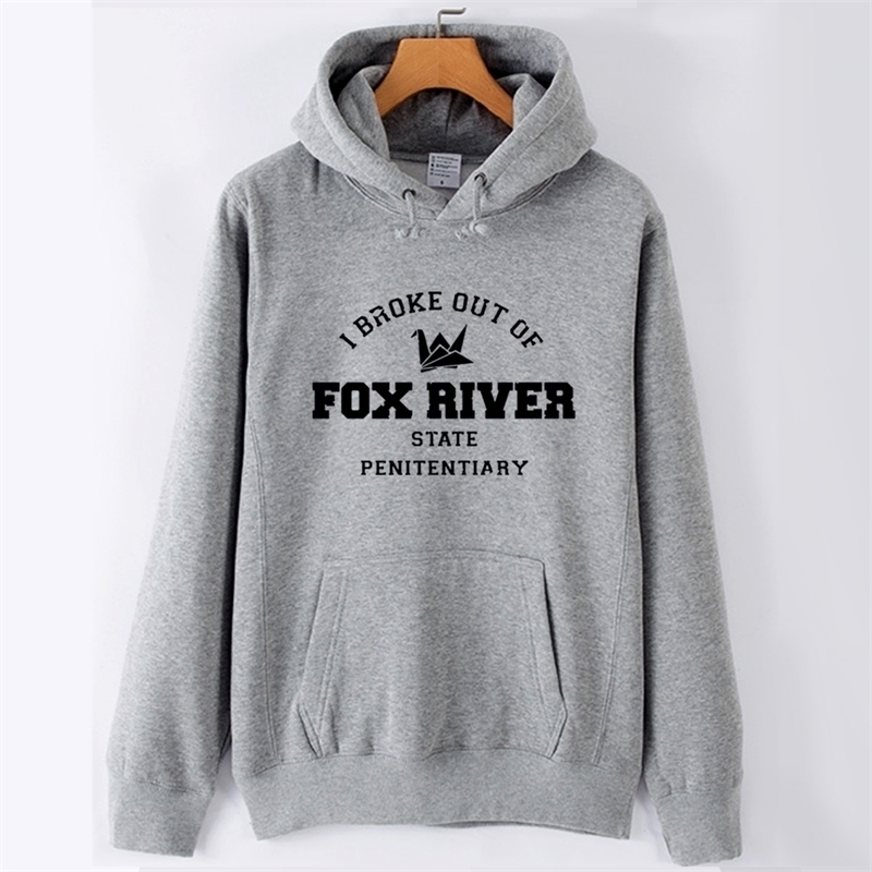 Prison Break Paper Crane EST 2005 Scofield Fox River Man Boy Hoodie Autumn Winter Fleece Couple Clothes ZIIART 201020