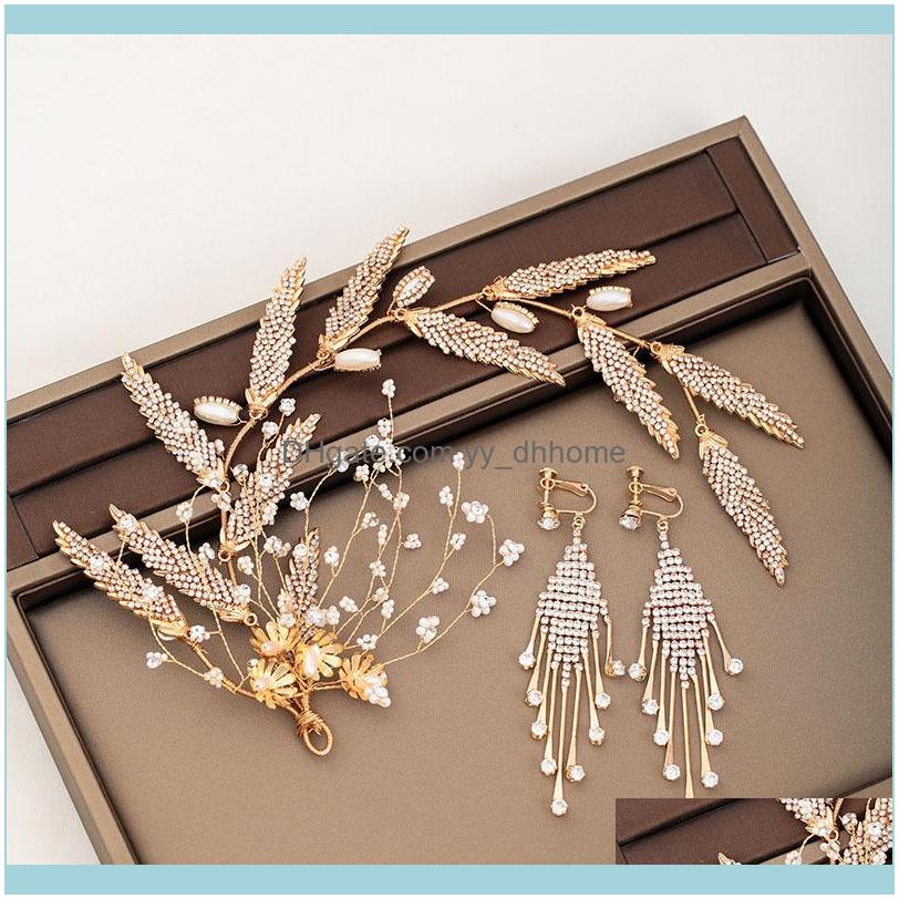 & Necklace Sets Jewelryforseven Luxury Women Hair Jewelry Gold Color Leaf Flower Hairband Earrings Set Exquisite Glittered Rhinestone Headpe, As pic
& Necklace Sets Jewelryforseven Luxury Women Hair Jewelry Gold Color Leaf Flower Hairband Earrings Set Exquisite Glittered Rhinestone Headpe, As pic