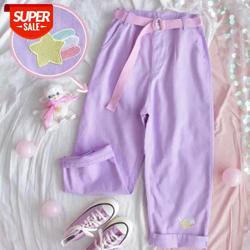 sweet high waist pants purple women sweatpants womans 2020 plus size japanesel streetwear trousers Ankle-Length straight clothes #DX3O, Black;white
sweet high waist pants purple women sweatpants womans 2020 plus size japanesel streetwear trousers Ankle-Length straight clothes #DX3O, Black;white