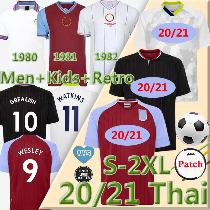 1980 81 1982 Villa Retro soccer jerseys Classic Vintage 2020 2021 Grealish Aston football jersey Wesley McGinn Barkley Watkins Men+Kids Kits, Weila away patch
1980 81 1982 Villa Retro soccer jerseys Classic Vintage 2020 2021 Grealish Aston football jersey Wesley McGinn Barkley Watkins Men+Kids Kits, Weila away patch