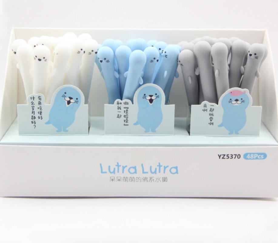 Gel Pens Korea Cute Otter Design Pen Cartoon Stationery Prize Kawaii Stydent Office Writing Black Neutral Ink 48pc/lot
Gel Pens Korea Cute Otter Design Pen Cartoon Stationery Prize Kawaii Stydent Office Writing Black Neutral Ink 48pc/lot