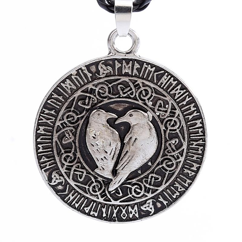 Chains Necklace Carved Bird Animal Round Amulet Metal Ornament Pendant Unisex Clothing All-match Jewelry Accessories, Silver
Chains Necklace Carved Bird Animal Round Amulet Metal Ornament Pendant Unisex Clothing All-match Jewelry Accessories, Silver