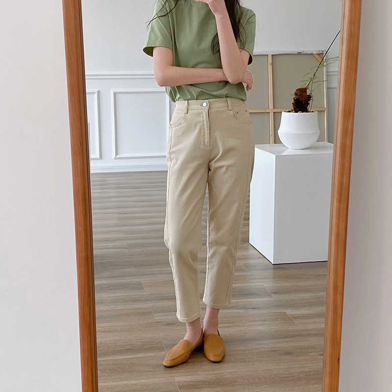 High Waist Silm Stright Loose Pants for Women Casual All-match Soft Trousers Temperament Office Lady Bottoms Female Summer 210525