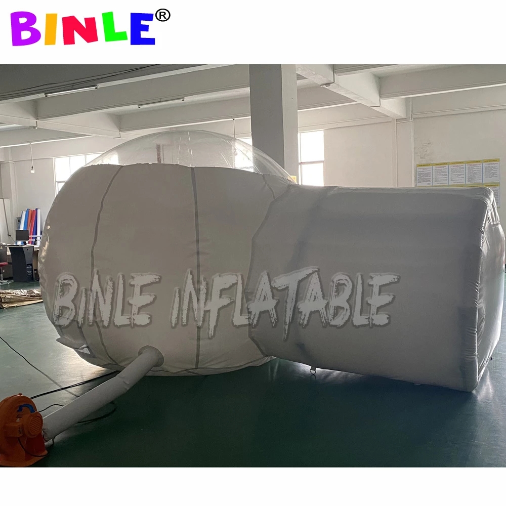 Outdoor Garden Backyard Transparent Single Tunnel Inflatable Bubble Dome Wedding Camping Tent Tipi Teepee House