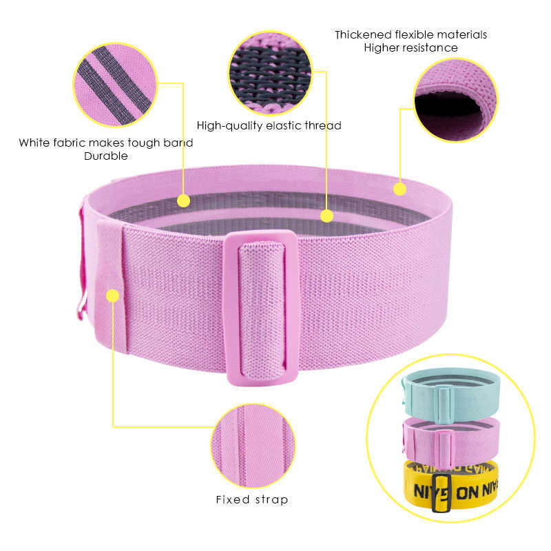 Adjustable Hip Resistance Bands Fitness Elastic Booty Workout Butt Legs Glute And Thighs Training Equipment 210624