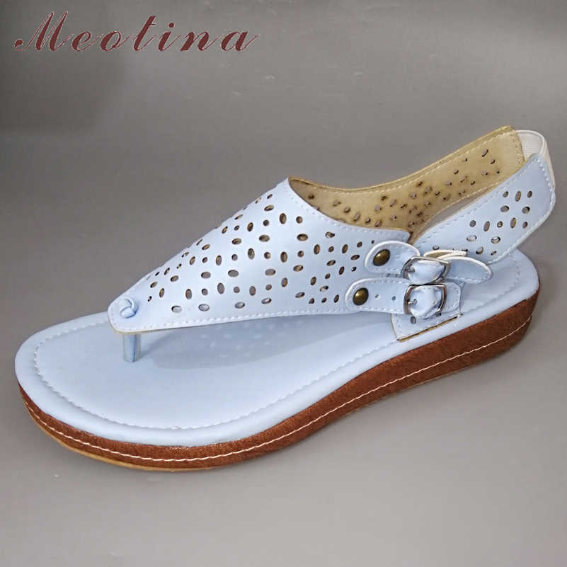 Meotina Women Shoes Flip Flops Wedge Heels Sandals Cutouts Lady Footwear Female Causal Sandals Summer White Blue Large Size 43 210608, Black
Meotina Women Shoes Flip Flops Wedge Heels Sandals Cutouts Lady Footwear Female Causal Sandals Summer White Blue Large Size 43 210608, Black
