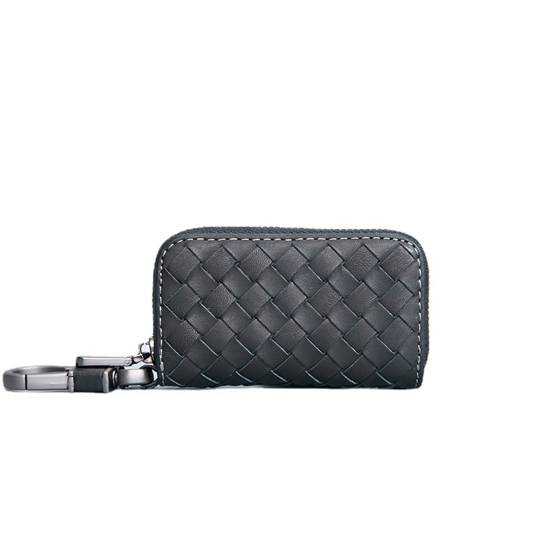 Genuine Leather Car Key Men Women Wallets Zipper Keys Case Bag Men Card Money Holder Business Housekeeper Keychain Cover