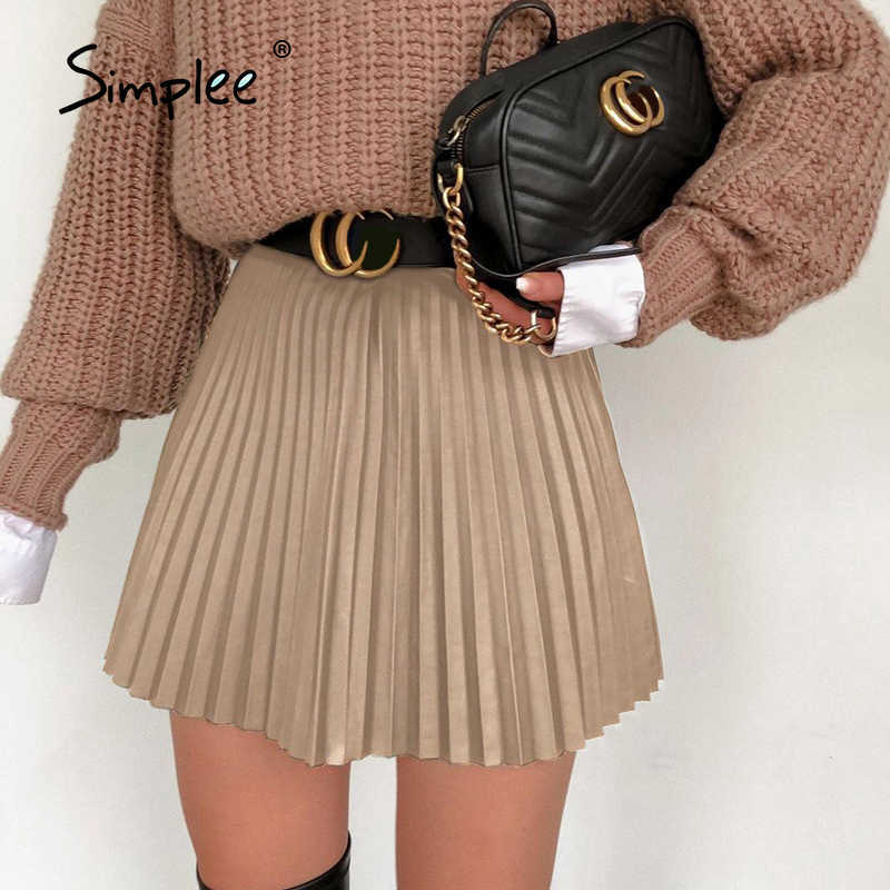 Fashion A-line women pleated skirt Stripe loose 20 color With belt Elegant British style Autumn winter 210621