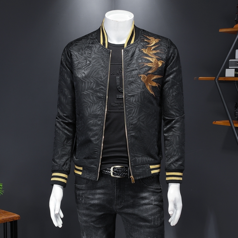 2021 New Gold Embroidery Print Fashion Brand Jacquard Slim Fit Jacket Coats Men Bomber Jackets Vintage Casual Club Outfit Gcdi, Black
2021 New Gold Embroidery Print Fashion Brand Jacquard Slim Fit Jacket Coats Men Bomber Jackets Vintage Casual Club Outfit Gcdi, Black