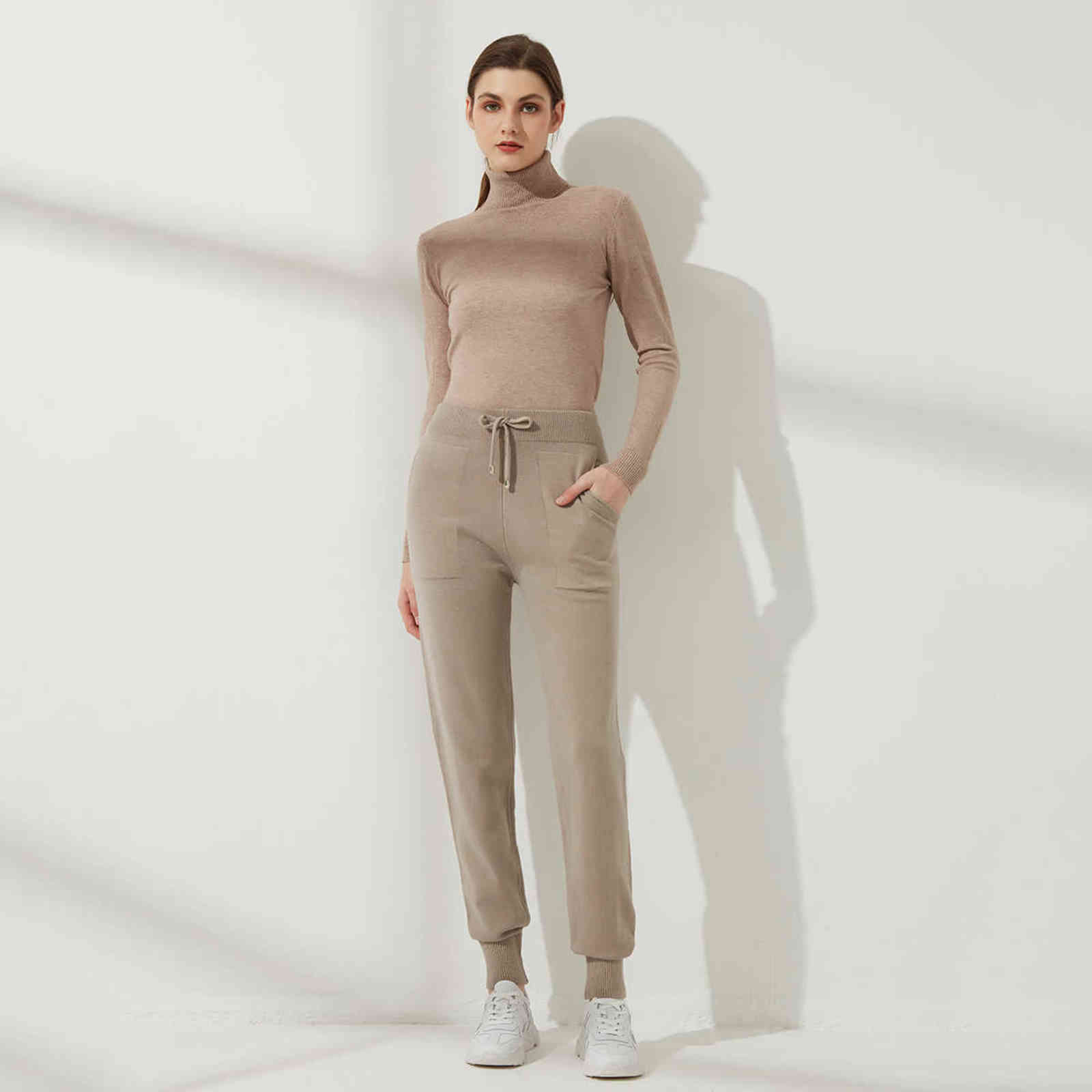 Wixra Women Turtleneck Sweater Autumn Winter Spring Long Sleeve High-Collar Pull Femme Soft Jumper Top 211123wtt