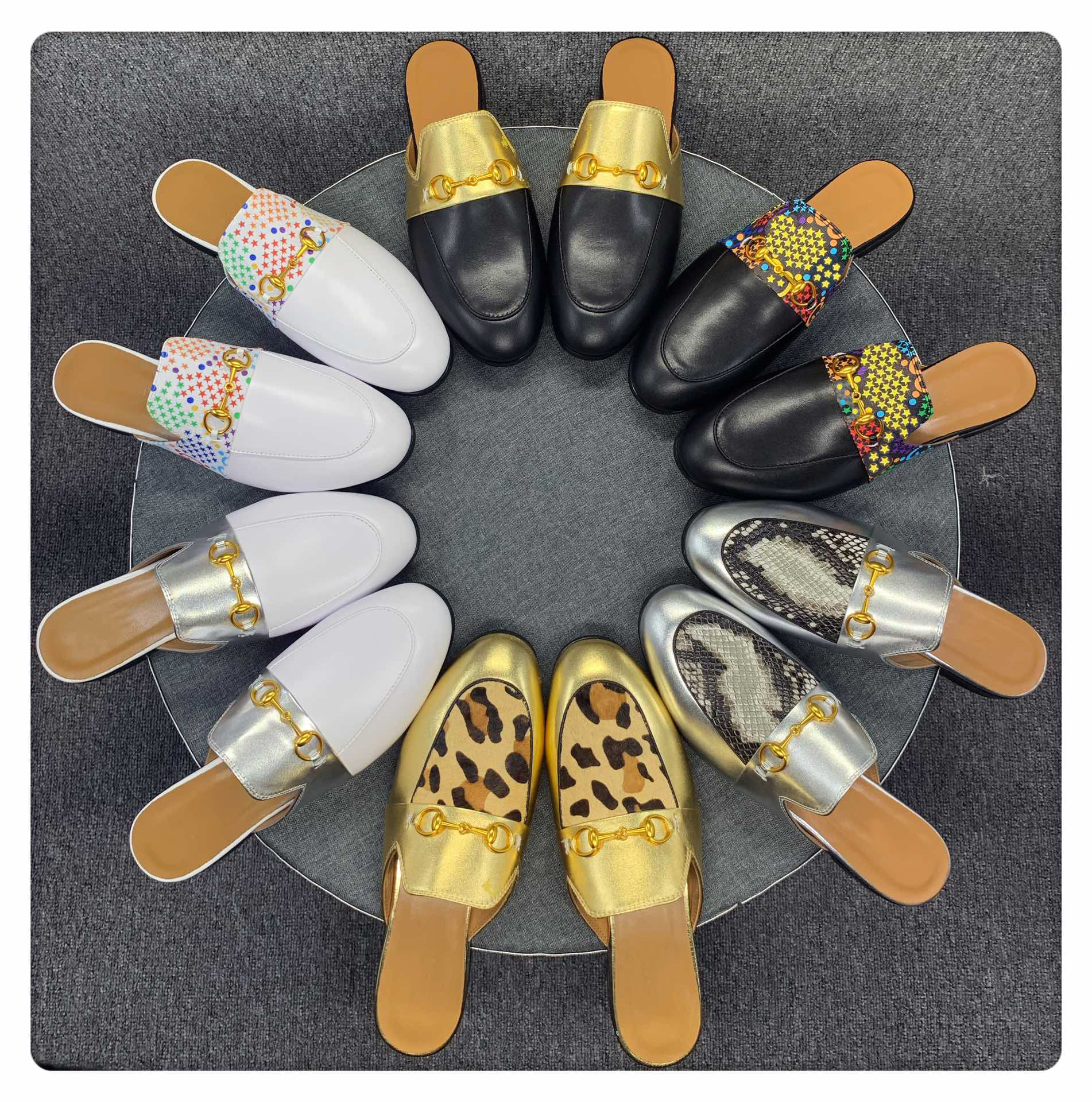 Men Luxury Metal Princetown Leather Loafers Muller Designer Shoe Slipper Womens Shoes With Buckle Fashion 10mm Height Slippers Brown Casual Mules Flats Size35-46
Men Luxury Metal Princetown Leather Loafers Muller Designer Shoe Slipper Womens Shoes With Buckle Fashion 10mm Height Slippers Brown Casual Mules Flats Size35-46