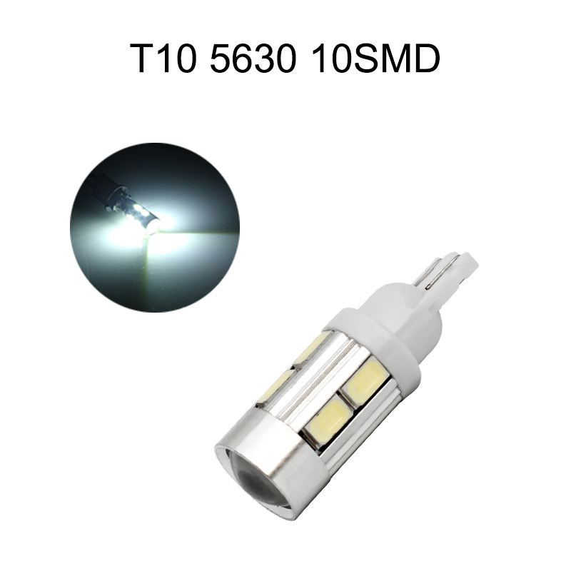 50Pcs White T10 12V W5W 5630 10SMD Wedge LED Car Bulbs For 192 168 194 2825 Clearance Lamps License Plate Lights
50Pcs White T10 12V W5W 5630 10SMD Wedge LED Car Bulbs For 192 168 194 2825 Clearance Lamps License Plate Lights