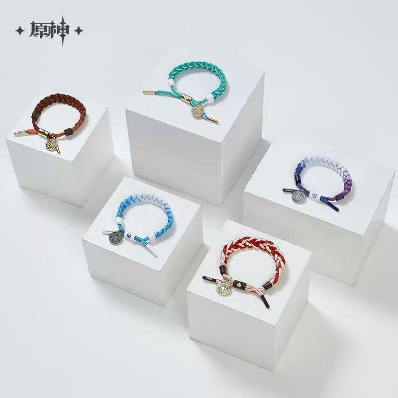 Keychains Cosmile Offical Genshin Impact KeQing Zhong Li Venti Klee Braided Bracelet Hand Rope Good Luck Ornament Cosplay Props
Keychains Cosmile Offical Genshin Impact KeQing Zhong Li Venti Klee Braided Bracelet Hand Rope Good Luck Ornament Cosplay Props