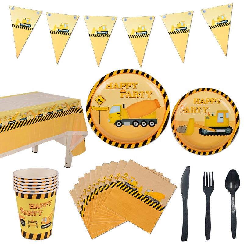 Party Decoration Excavator Theme Engineering Vehicle Baby Shower Kids Boys Birthday Disposable Plate Cup Napkin Tablecloth Xx260
Party Decoration Excavator Theme Engineering Vehicle Baby Shower Kids Boys Birthday Disposable Plate Cup Napkin Tablecloth Xx260