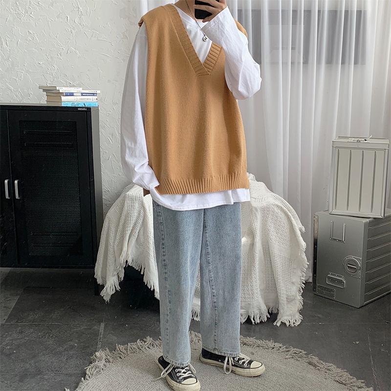 Men's Vests Korean Sweater Vest Fashion Solid Color Casual V-neck Knitted Pullover Men Loose Knitting Sweaters Mens Clothes -5XL, Black
Men's Vests Korean Sweater Vest Fashion Solid Color Casual V-neck Knitted Pullover Men Loose Knitting Sweaters Mens Clothes -5XL, Black