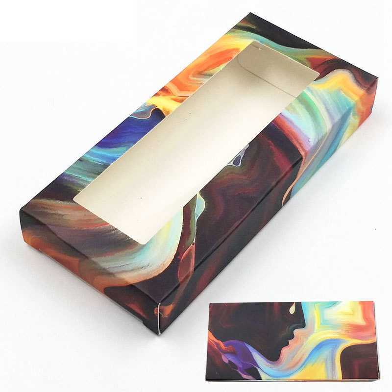 Leopard Eyelash Package Boxes Butterfly Printing False Eyelashes Packaging Rectangular Empty Eyelash Box Case Lashes Box Packaging